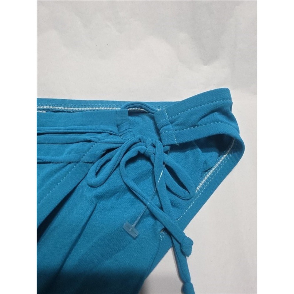 NWT Robin Piccone Luca S Side-Tie Teal Full Bikini Swim Bottom 132212